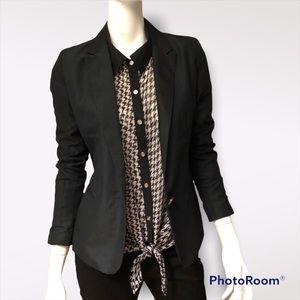 Black ZARA Lightweight Blazer Jacket S